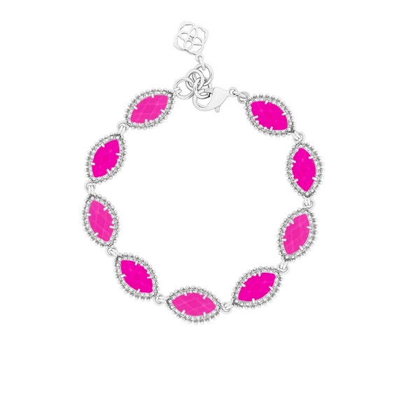 Kendra Scott Jana Silver Bracelet In Magenta